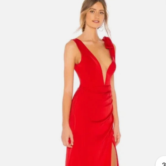Lovers + Friends Revolve Patrick red formal cocktail maxi dress women size XS - Picture 2 of 11